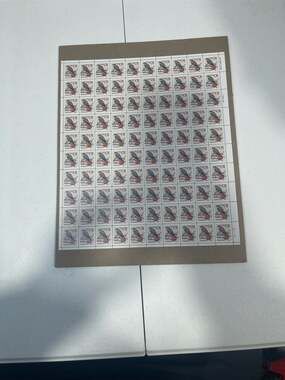 US Stamp Scott #2476 1c American Kestrel Bird Full Sheet of 100 MNH
